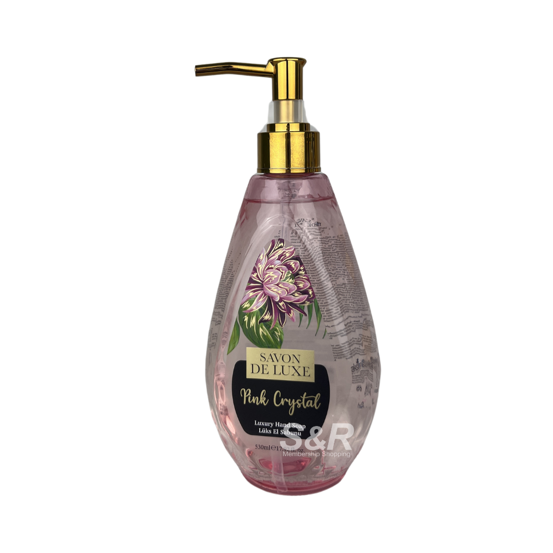 Savon De Luxe Pink Crystal Luxury Hand Soap 530mL